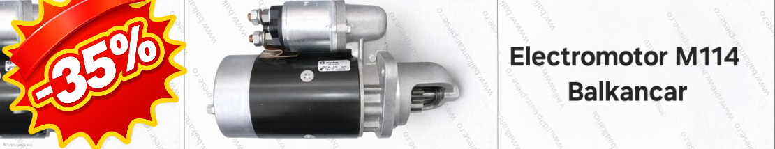 Reducere specială la Electromotor M114 Balkancar! Electromotor fiabil pentru stivuitoare Balkancar, pornire sigură și durată mare de viață. Profită acum de ofertă limitată direct din stoc.